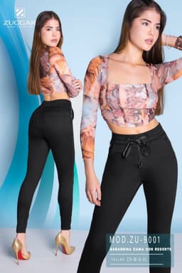 Pantalón Zuggar 9001 Negro 1