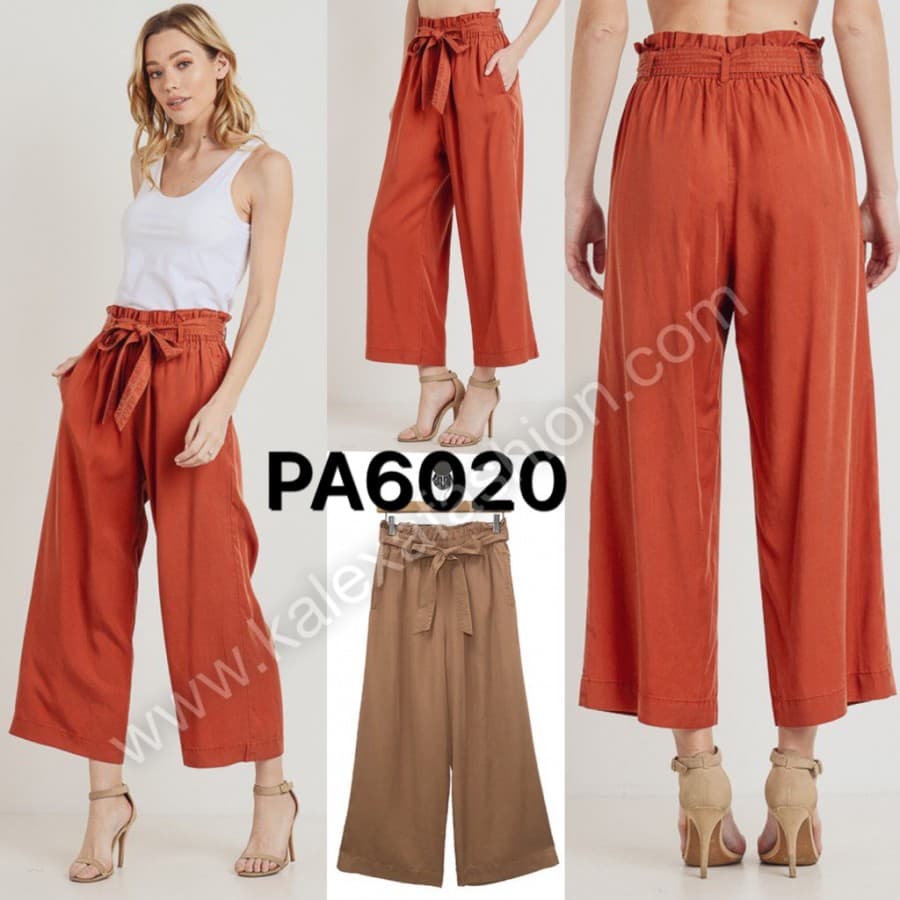 Pant. Cesttoi ancho liso con bolsas 6020