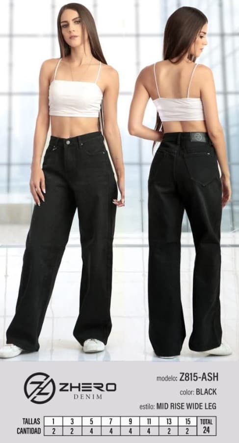 Pantalón ZHERO 815 negro