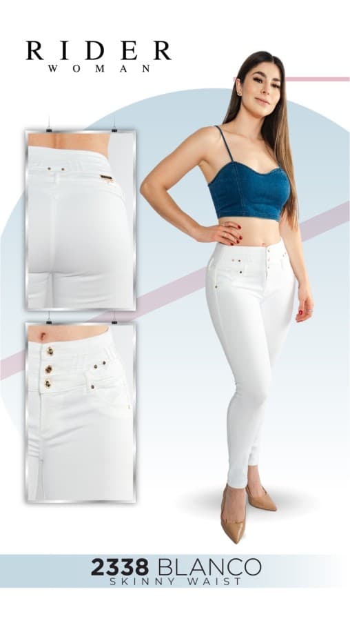 Pantalón Rider 2338 blanco