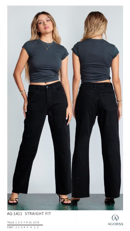 Pantalón Agorss 1411 Negro recto