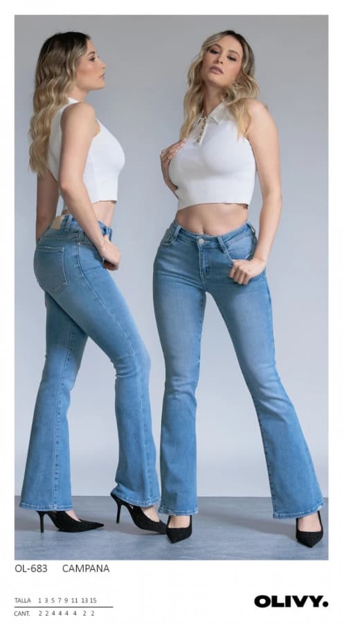 Pantalón Olivy 683 Campana