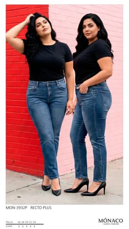 Pantalón Mónaco 3932 Plus Recto 0