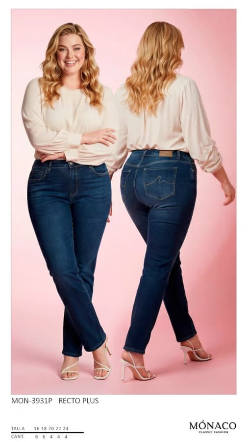 Pantalón Mónaco 3931 Plus Recto