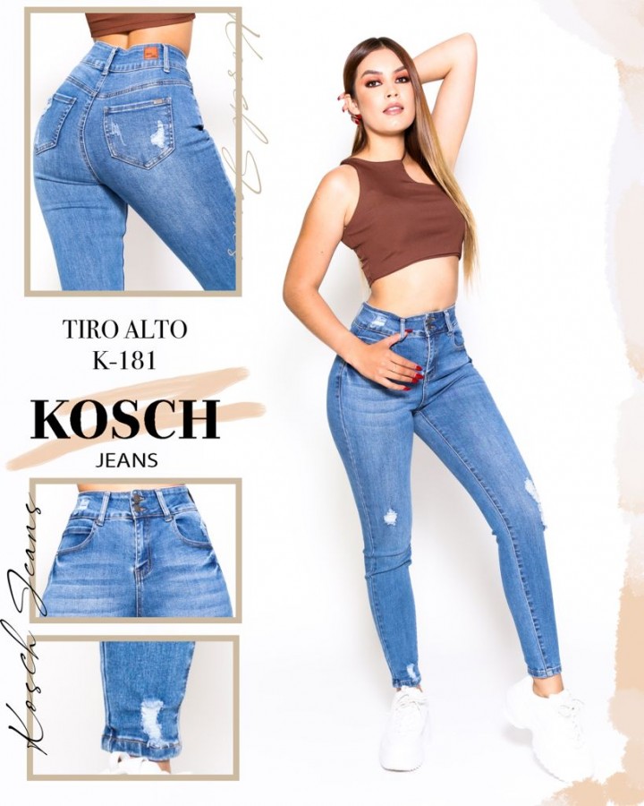 Pantalón Kosch k-181 tiro alto skinny