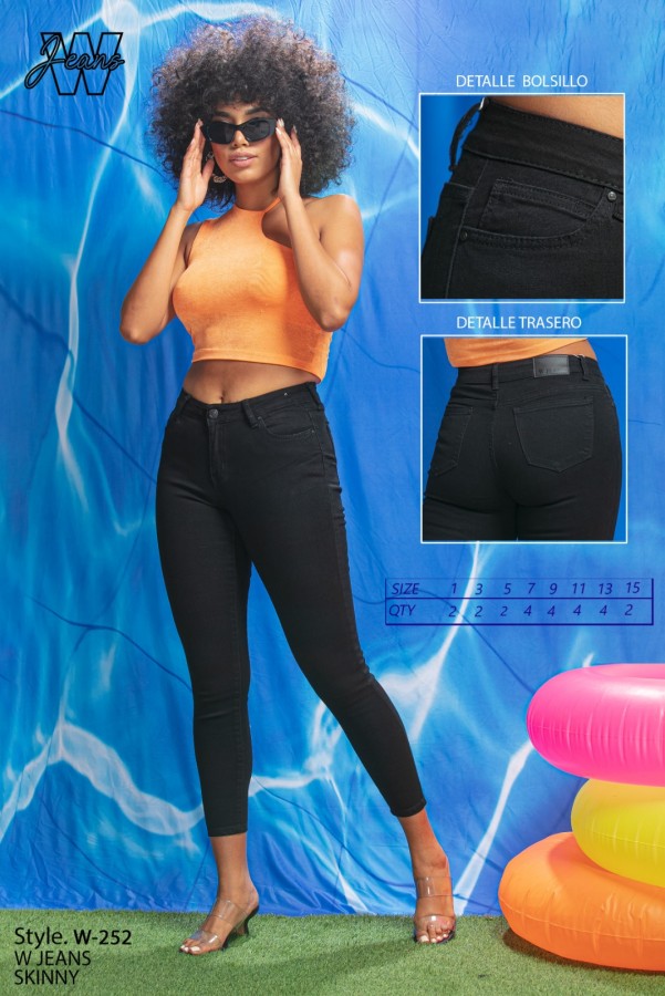 Pantalon W 252 negro