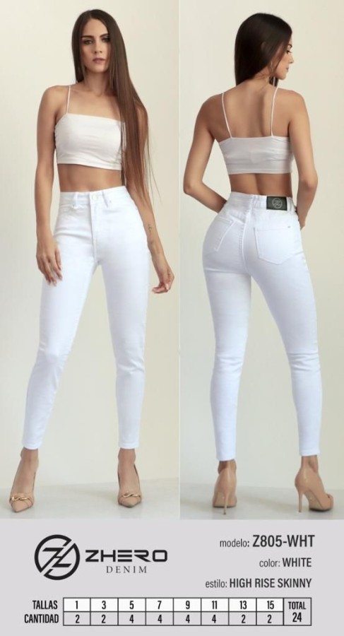 Pantalón ZHERO 805 blanco