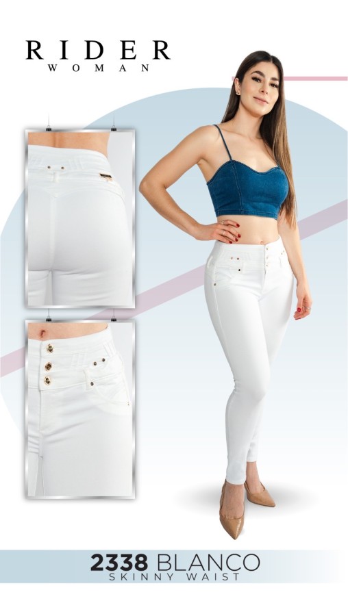 Pantalón Rider 2338 blanco