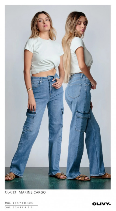 Pantalón Olivy 613 Cargo