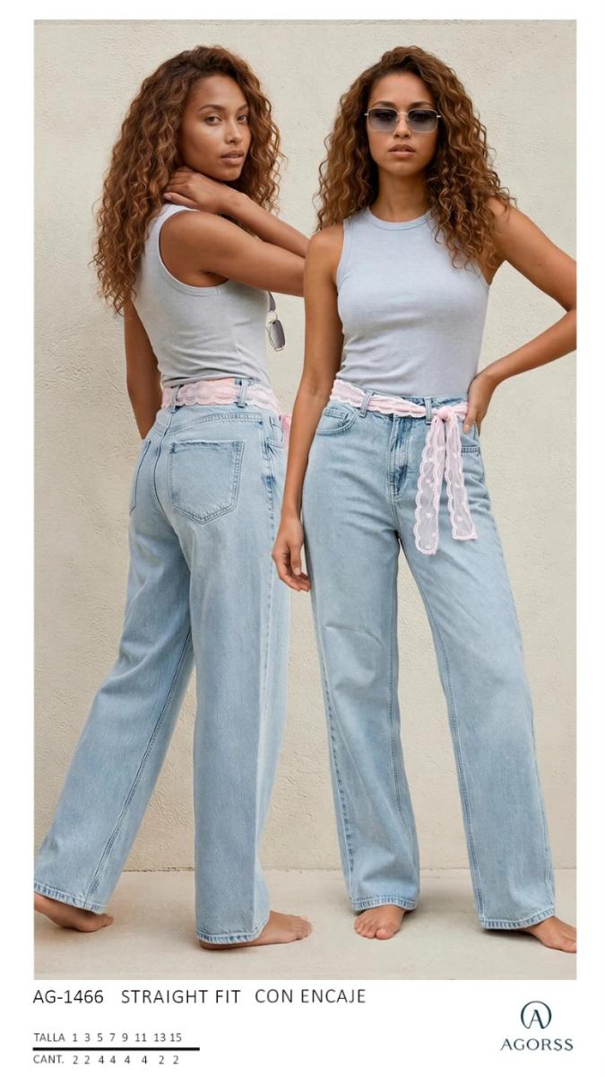 Pantalón Agorss 1466 Recto con encaje